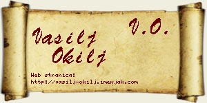 Vasilj Okilj vizit kartica